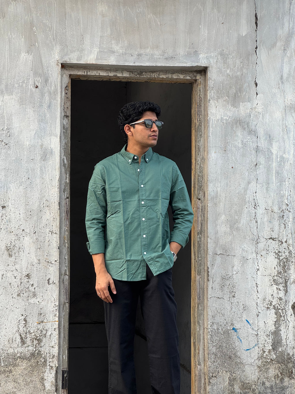 FULL-SLEEVE LINEN SHIRT