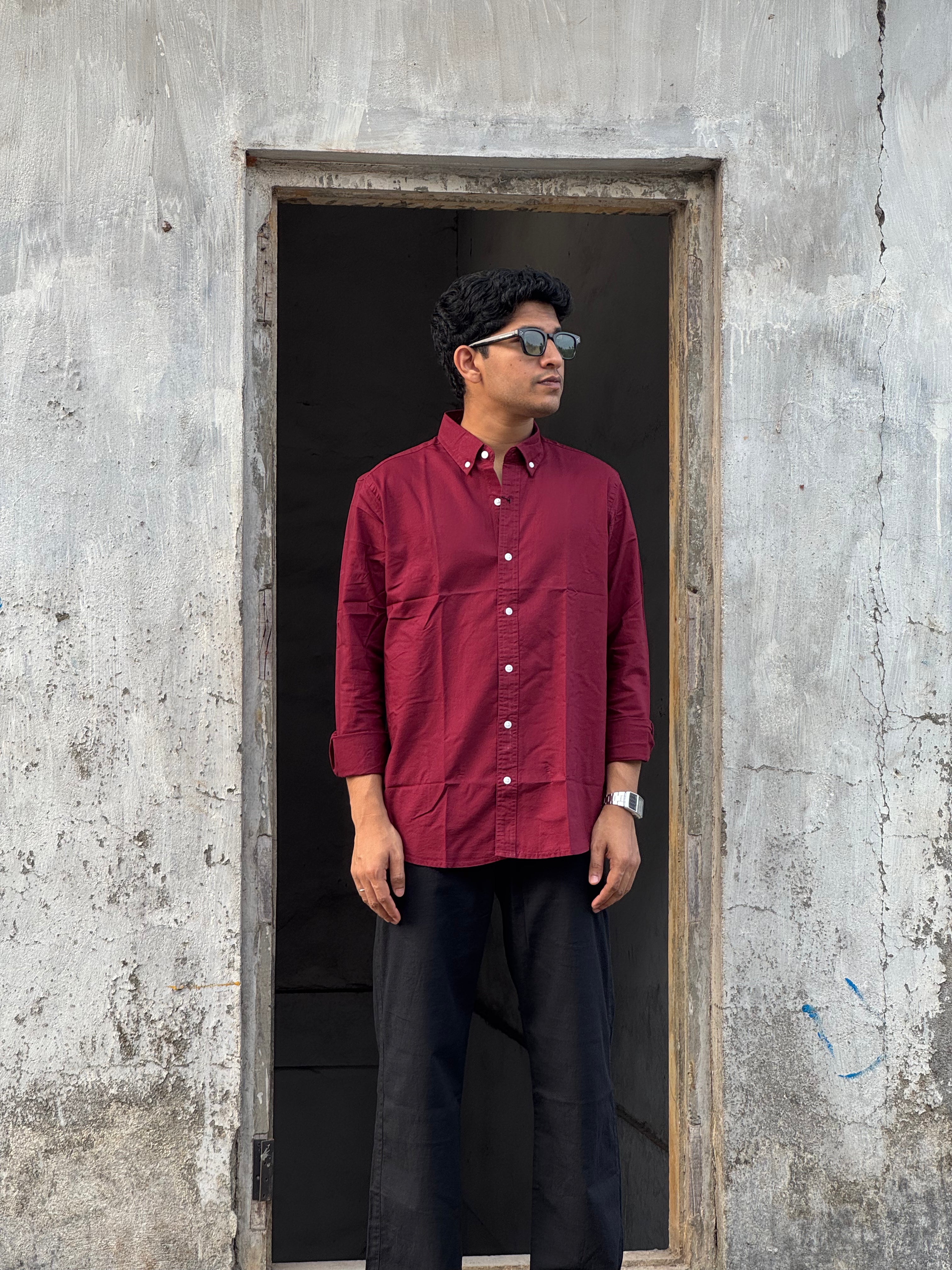 FULL-SLEEVE LINEN SHIRT