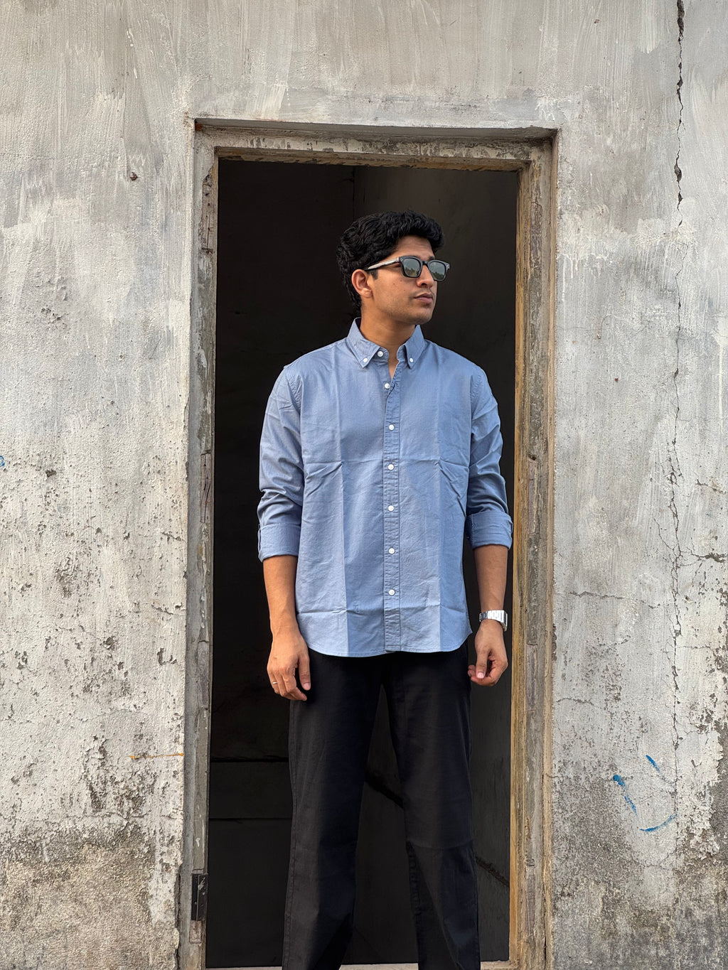 FULL-SLEEVE LINEN SHIRT